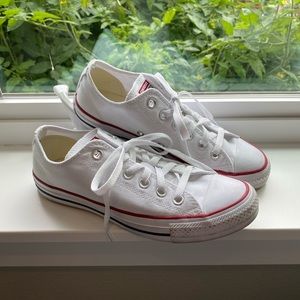 White Converse Sneakers (size 8)